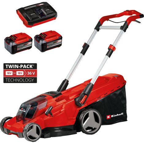 Einhell Professional Twin 18v / 36v Lawnmower 42cm RASARRO 36/42 PXC - 2x5.2Ah
