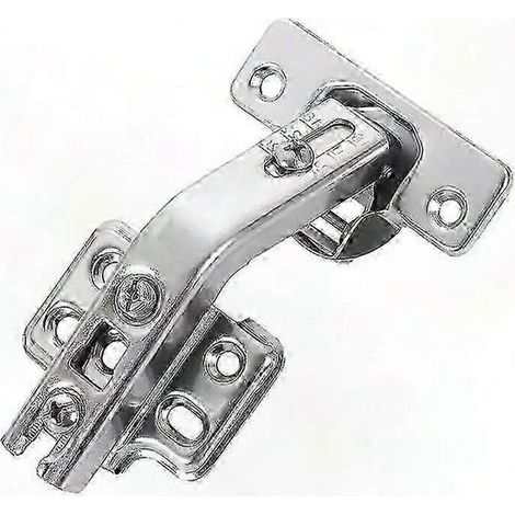 Charnières à fermeture amortie pour portes pliantes d'angle. Quincaillerie pour cadre de cuisine semi-recouvrant 135 degrés. (1/5)