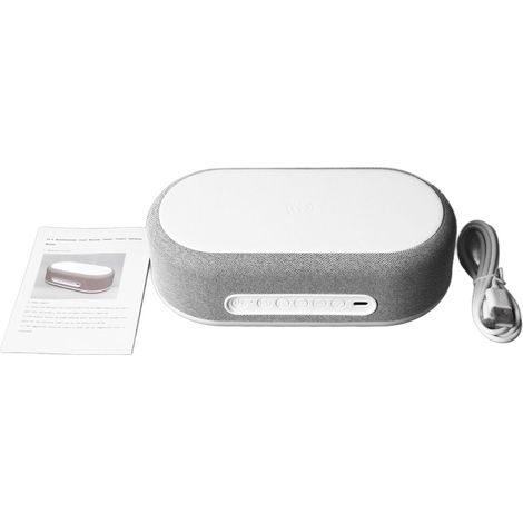 Réveil 4 en 1 Blanc Chargeur Sans Fil 15W Lumière Nuit Thermomètre Horloge de Bureau Multifonction pour Chambre et Bureau (1/5)