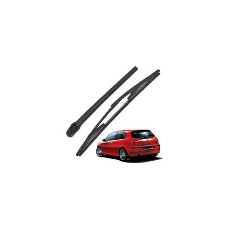 Kit di ricambio per bracci e spazzole tergicristallo posteriori Lntyq, adatto ai modelli Alfa Romeo 147 dal 2000 al 2010, con bracci tergicristallo posteriori in gomma naturale per tutte le stagioni.