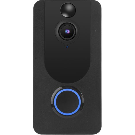 Sonnette vidéo sans fil intelligente avec interphone, télécommande, objectif à 140° et vision nocturne pour la sécurité de votre domicile (1/5)