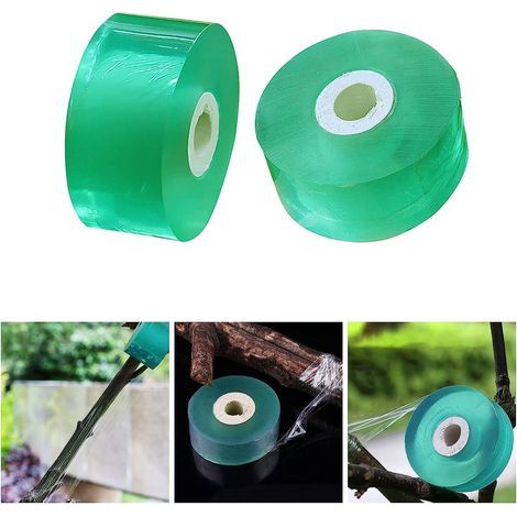 Veredelungsband, transparentes Veredelungsband, 2 Stück selbstklebendes Veredelungsband für die Veredelung von Bäumen und Pflanzen im Gartenbau, zur Pflanzenreparatur und für Baumsetzlinge, 3 cm x 100
