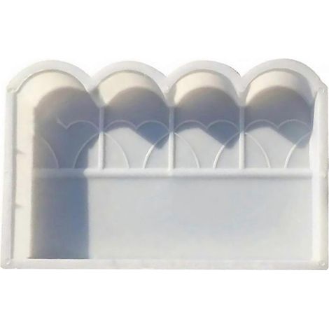 Moule à briques en ciment pour jardin, pelouse et clôture - Moule en plastique pour briques de béton (1/5)