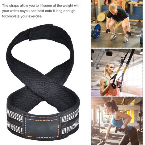 1 Paire de Dragonnes de Sécurité pour Haltérophilie, Musculation et Powerlifting - Renfort Poignet