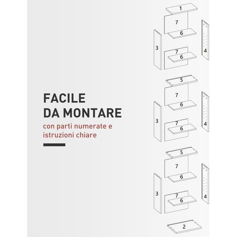 Étagère CD noire 140 cm, 6 étagères réglables, capacité 260 CD/120 DVD, 33x24 cm, rangement ajustable pour DVD (1/5)