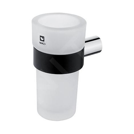 Nimco Nava - Porte-verre, noir mat/verre mat NA 28058W (1/3)