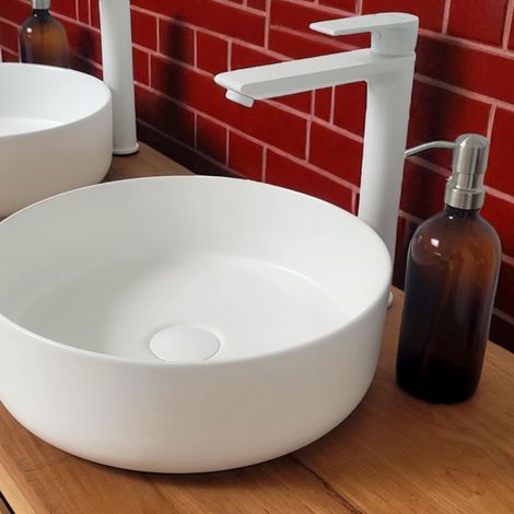 Mitigeur de lavabo blanc, Salto (1/5)
