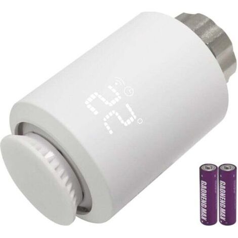 Radiator Thermostatic Head, Programmable Connected Thermostatic Valve, Radiator Thermostat Compatible with Alexa, Smart Life APP Control, Tuya Zigbee Gateway Required