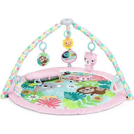 BRIGHT STARTS - Alfombra de juego plegable POP 'N Wiggle Rosy Rainforest
