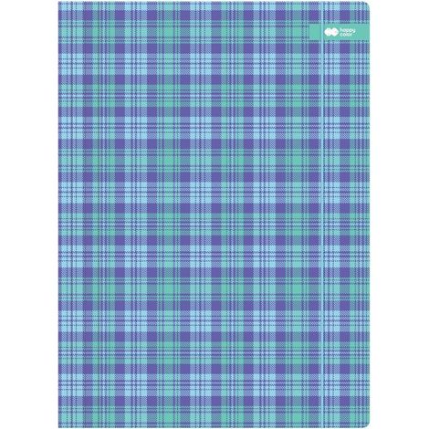 Cartellina A4+ Patt blue happy color con elastico