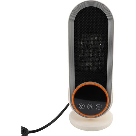 Chauffage d'appoint 1200 W en céramique PTC à chauffage rapide et réglable, portable, avec télécommande et minuterie, pour chambre ou bureau, utilisation intérieure, prise UE 220 V (1/5)