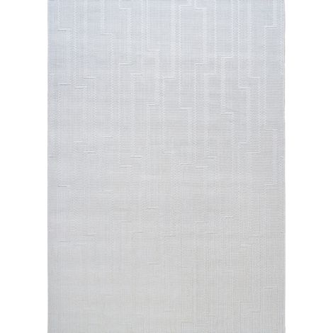 JUTA ASPECT BORDER LINE - Tapis aspect jute blanc ivoire 120x160 (1/5)