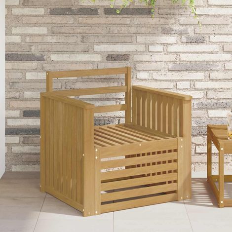 Teenpull – Outdoor-Sofagarnitur Massivholz Akazie Weiß (1/5)