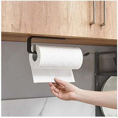 Porte Sopalin, Porte Rouleau Papier Cuisine, Porte Essuie Tout de Cuisine Sous l'armoire, Support Essuie Tout Derouleur Essuie Tout Support Sopalin pas de Perçage (A-32CM) (1/4)