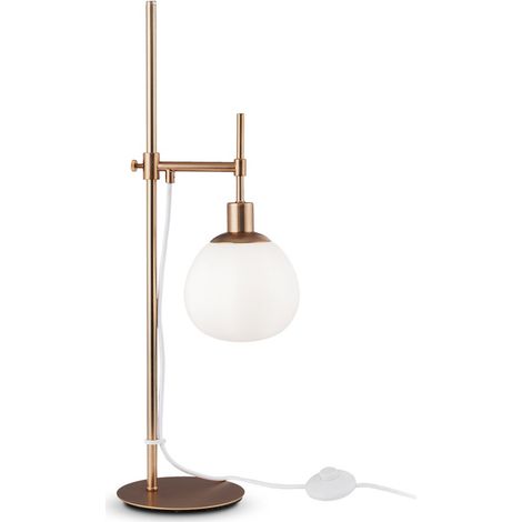 Lampada Da Scrivania Contemporanea Erich Struttura In Metallo Oro Rosa 1 Luce (1/5)