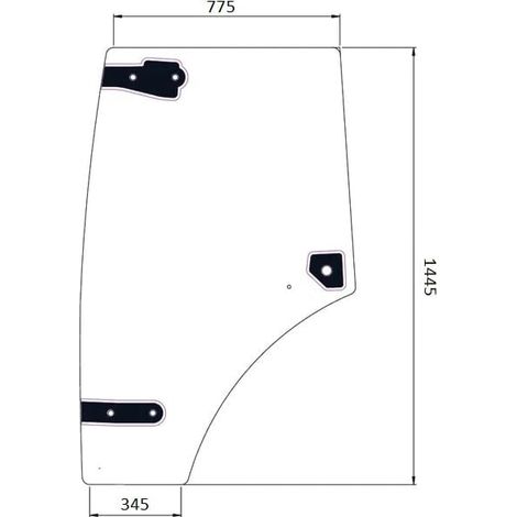 Vetro portiera UNIVERSALE 6005029102N (1/2)