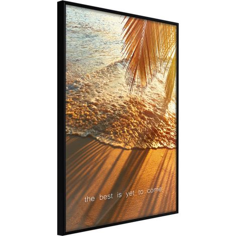 Affiche Murale Encadrée "Beach of Dreams" 40 x 60 cm Noir