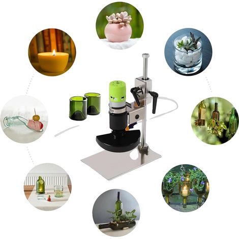 Coupe-bouteilles en verre, vitesse réglable, design compact (1/5)