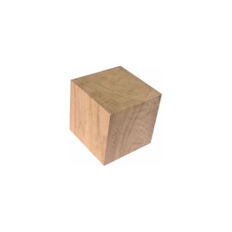 Quincadeco – Cube chêne massif 10 x 10 x 10 cm – Chêne de première qualité – Fabrication française – Pour décoration intérieure