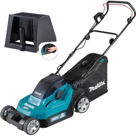 Makita DLM382Z Twin 18v / 36v LXT Cordless 38cm Lawn Mower + Mulching Plug Bare (1/5)