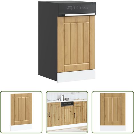 vidaXL Küchenmöbel -  Geschirrspülerblende Lucca Artisan-Eiche Holzwerkstoff (1/5)
