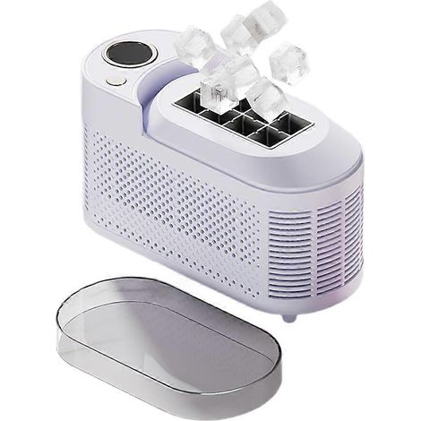 Machine à glaçons portable 110 V pour la maison, les dortoirs, le bureau et le camping. Machine à glaçons automatique 12 V pour voiture (États-Unis). (1/5)