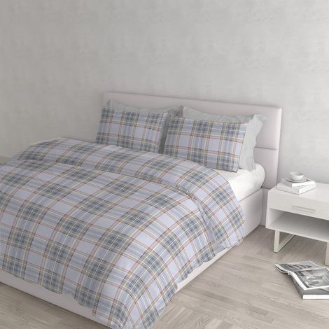 Housse de Couette Coton Athena, 2 Places, Rosso/Giallo (1/4)