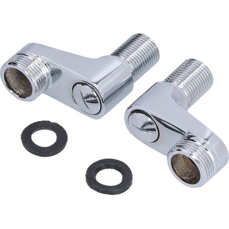 Robinet de douche Swing, G1/2 à G3/4 Adaptateur mitigeur de douche résistant à la corrosion Durable à utiliser avec des joints pour la maison pour la salle de bain (1/5)