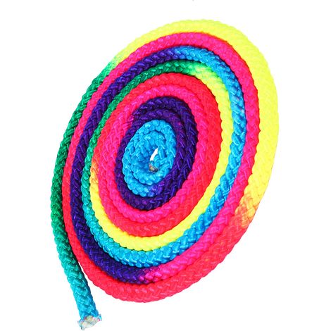 Corde de Gymnastique Rythmique Arc-en-Ciel pour Compétition et Entraînement (1/5)