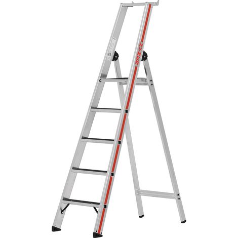 Stehleiter 5 Stufen - Maximale Arbeitshöhe 3.16m - 862605 (1/5)