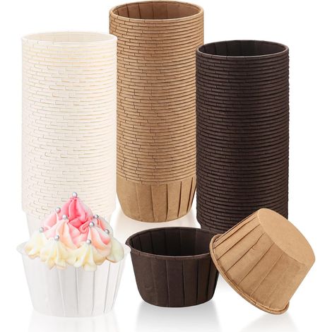 150 Stück Papierförmchen für Cupcakes und Muffins, ölbeständige Papierbackförmchen (1/5)