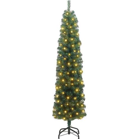 Artificial Christmas Tree with 300 LEDs with Stand Green 180 cm vidaXL