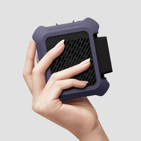 Ventilateur portable rechargeable USB à fixer à la taille, idéal pour le camping et les activités de plein air. Dispositif de refroidissement portable multifonctionnel avec fonction veilleuse. (1/5)