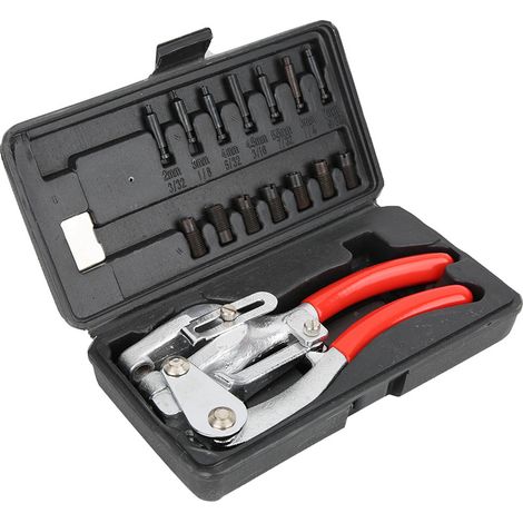 Kit de perforación manual de acero inoxidable Alicates de perforación de orificios de plástico (1/5)