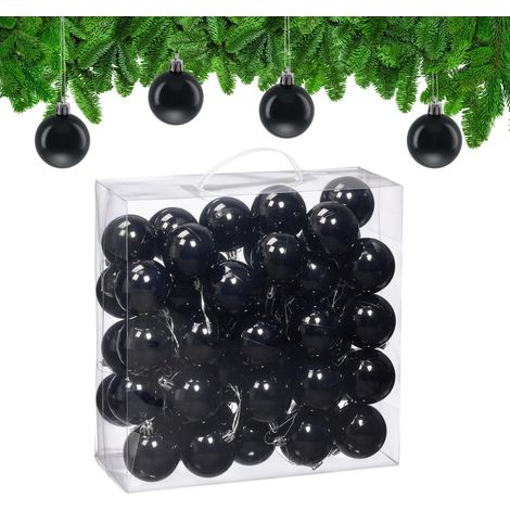 Juego de 50 adornos brillantes para árbol de Navidad