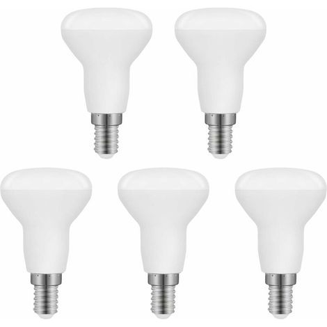 Ampoule LED R50 E14 5W, R50 LED E14 Réflecteur Équivalent Ampoule Incandescente E14 40W, Blanc Froid 6500K 550LM, Non Dimmable, Lot de 5 [Classe énergétique F] (1/4)