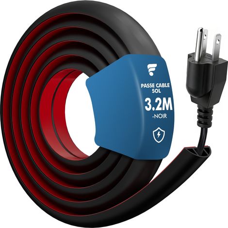 3.2m Passe Câble Sol, Goulotte Passe Cable Sol Flexible (1/5)