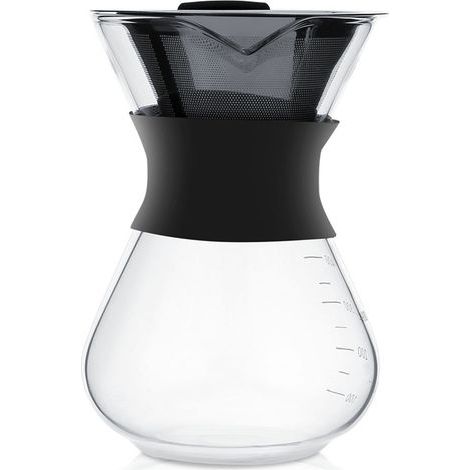 Pot en verre manuel pour cafetière goutte à goutte avec filtre en acier inoxydable (1/5)
