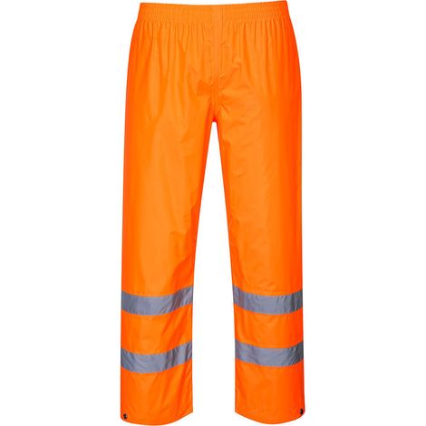 Pantalon de pluie Hi-Vis  couleur : Orange taille L - PORTWEST (1/2)