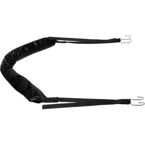 Dispositif de décompression vertébrale - Étireur dorsal souple, confortable et léger pour la maison, le bureau, la voiture et les voyages (noir) (1/5)