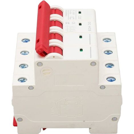 Interruttore automatico in miniatura Jeffergarden 4P DC Interruttore automatico per montaggio su guida DIN Interruttore di protezione da sovraccarico Interruttore DC 1000V 20A 6000A (1/5)