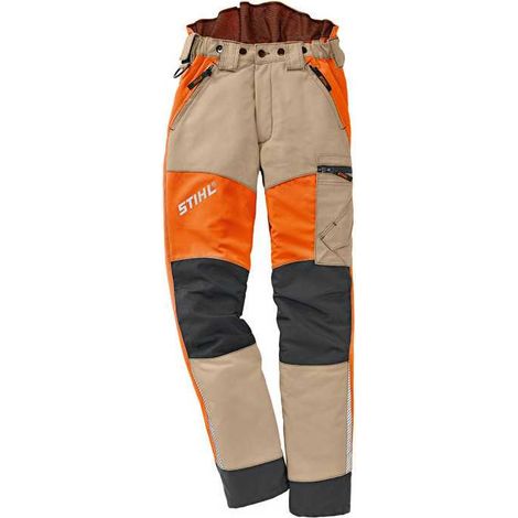 Pantalon de travail STIHL DYNAMIC VENT Taille XS Orange/Beige (1/2)