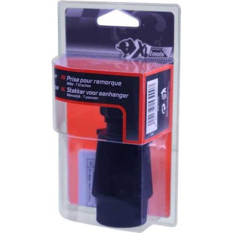 Spina rimorchio 7 poli maschio XL PERFORM TOOLS Type N 12 V nero (1/2)