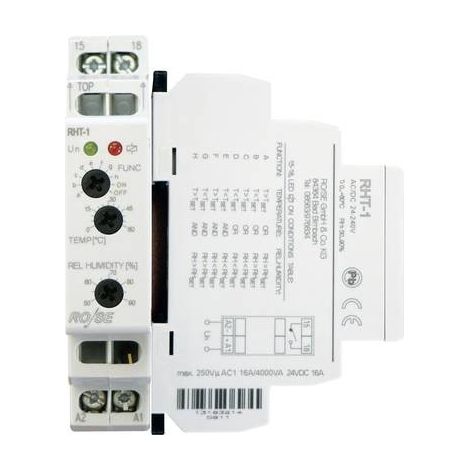 RO/SE LM-Heizungen Termoigrostato per armadio elettrico RHT-1 230 V/DC, 230 V/AC 1 NA (L x L x A) 90 x 64 x 17.6 mm 1 p (1/2)
