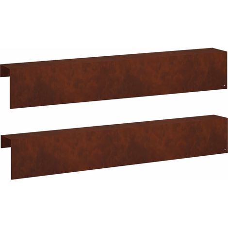 Profilé de recouvrement de jardin 2 pc 100 x 10 x 15 cm vidaXL (1/5)