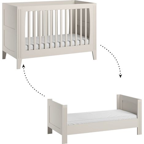 Lit bébé évolutif Vox Milenne Blanc (1/5)