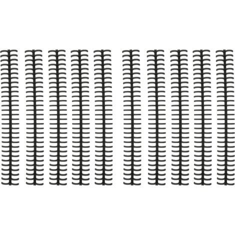 10 spirales de reliure en plastique, peignes 30 trous, bandes noires 1/2 pouce pour feuilles mobiles (1/5)