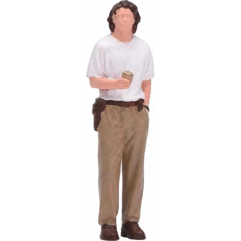 Painted figurine 'BT Realistic Coffee Cup Miniature Statue with Detailed Sleeves' (1/5)