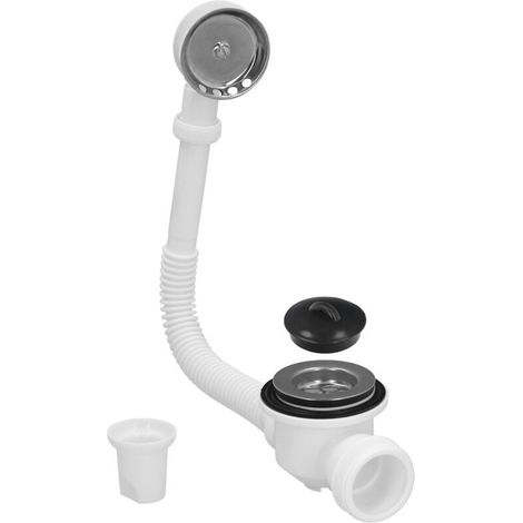 Siphon Baignoire - Avec Trop-plein - Sortie Orientable 1 1/2 Pouces - Pour Installation Salle De Bain - Diamètre 38 mm (1/5)
