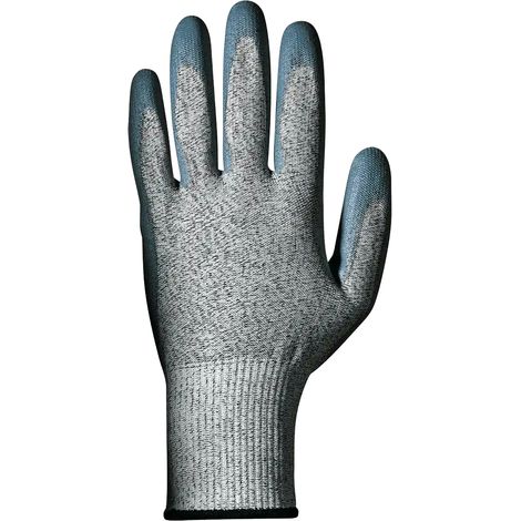 SIR SAFETY SYSTEM HERCULE Gants de protection anticoupure en nitrile gris Taille 8 Lot de 12 paires